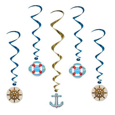 Hanging Swirl Cruise Ship 40In- 5Pc