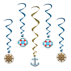 Hanging Swirl Cruise Ship 40In- 5Pc