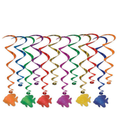 Under The Sea Foil Swirl Decoration Kit-5pc