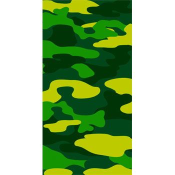 Paper Table Cover 54In*84In Camouflage- 1 Pc