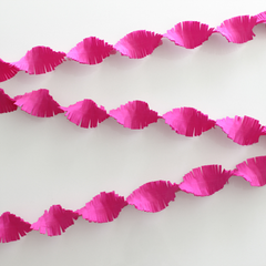 Crepe Garland Flame Retardent Hot Pink- 24M