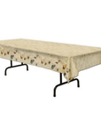 Plastic Table Cover 54In*84In Beach- 1 Pc