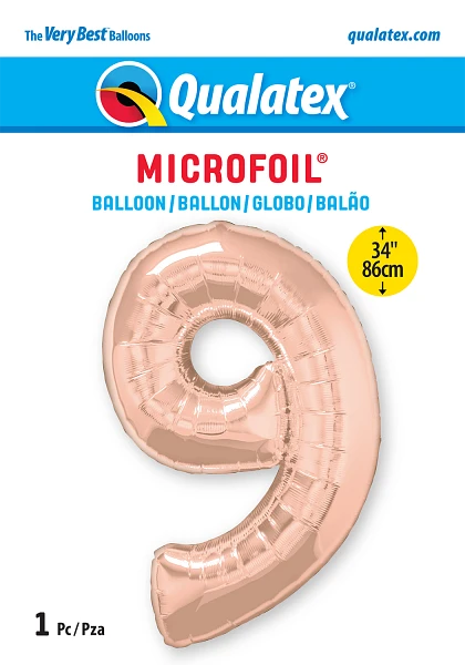 Number 9 (Helium) - 34 Inches