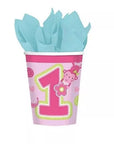 Paper Cups 220 ml One Wild Girl- 8 Pc