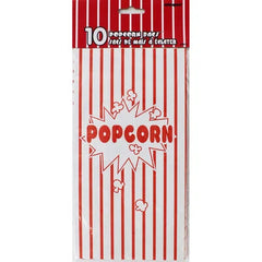 Paper Pop Corn Bags- 10 Pc