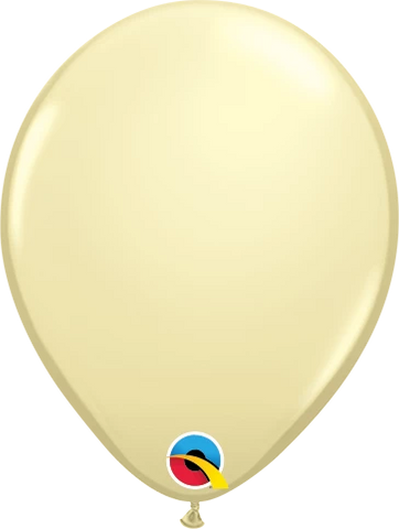 Pearl Ivory Latex Balloon (Helium/Air Filled) - 11 Inches