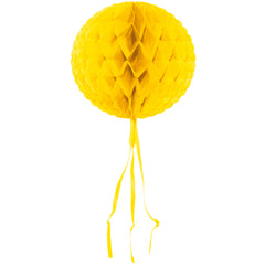 Paper Honeycombs Decorations Yellow 30cm- 1Pc