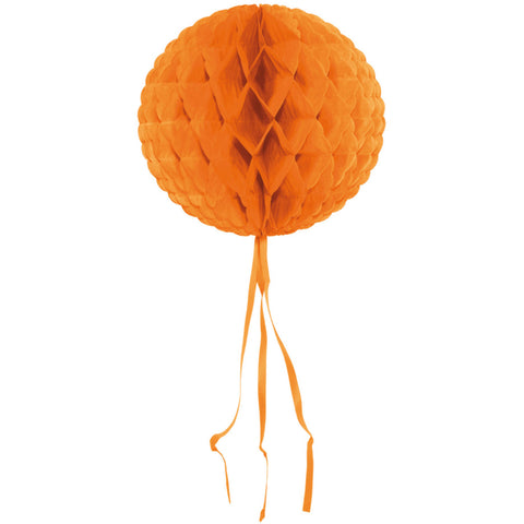 Paper Honeycombs Decorations Orange 30cm- 1Pc