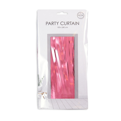 Premium Party Curtain Foil Flame Retardant Baby Pink 8ft*3ft - 1 Pc