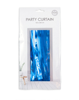 Premium Party Curtain Foil Flame Retardant Blue 8ft*3ft - 1 Pc