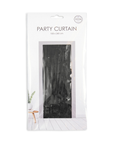 Premium Party Curtain Foil Flame Retardant Black 8ft*3ft - 1 Pc