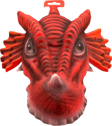 Premium Eva Foam Dino Mask Red Dragon- One Size Fit All