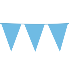 Premium Plastic Giant Bunting Baby Blue 90ft - 1 Pc