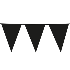 Premium Plastic Giant Bunting Black 90ft - 1 Pc