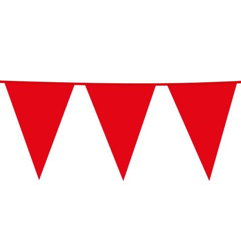 Premium Plastic Giant Bunting Red 90ft - 1 Pc