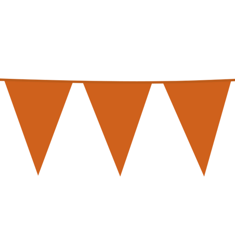 Premium Plastic Giant Bunting Orange 90ft - 1 Pc