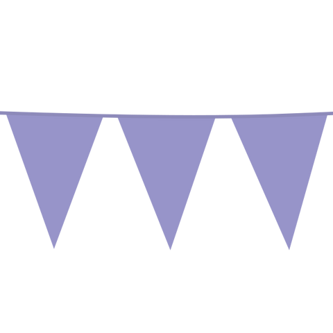 Premium Plastic Giant Bunting Lilac 90ft - 1 Pc