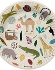 Paper Plates 9 Inches Zoo Party- 8 Pc