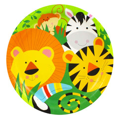 Paper Plates 9 Inches Animal Jungle- 8 Pc