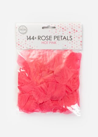 Fabric Rose Petals Hot Pink-144pc