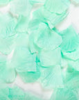 Fabric Rose Petals Mint Green-144pc