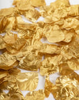 Fabric Rose Petals Metallic Gold-144pc