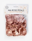 Fabric Rose Petals Metallic Rose Gold-144pc