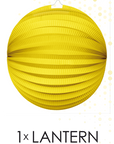 Paper Lantern Round Yellow- 10 Inch