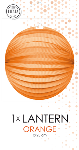 Paper Lantern Round Orange- 10 Inch