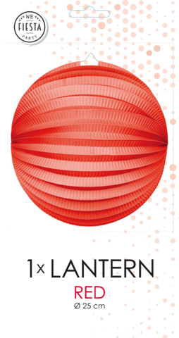 Paper Lantern Round Red- 10 Inch