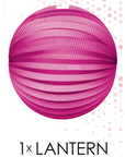 Paper Lantern Round Hot Pink- 10 Inch