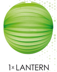 Paper Lantern Round Light Green- 10 Inch