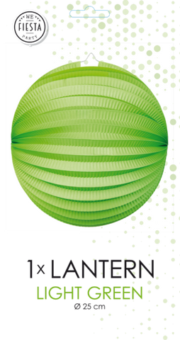 Paper Lantern Round Light Green- 10 Inch