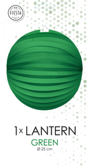 Paper Lantern Round Dark Green- 10 Inch