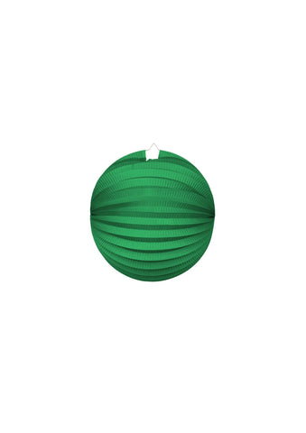 Paper Lantern Round Dark Green- 10 Inch