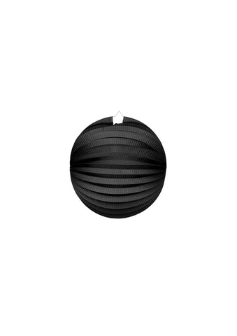 Paper Lantern Round Black- 10 Inch