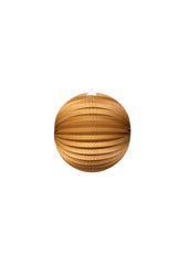 Paper Lantern Round Gold Metallic- 10 Inch