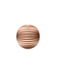 Paper Lantern Round Rose Gold Metallic- 10 Inch