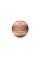 Paper Lantern Round Rose Gold Metallic- 10 Inch