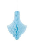 Paper Honeycomb Chandelier Light Blue 14In- 1Pc