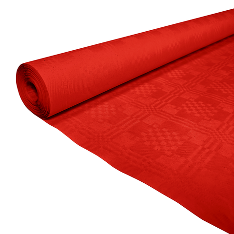 Premium Paper Table cover Red 4ft * 26ft- 1 Roll