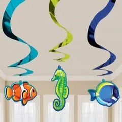 Under The Sea Swirl Decoration Kit-3pc