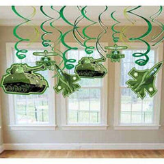 Camouflage Swirl Decoration Kit-12pc