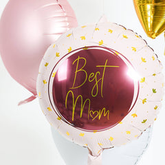 Round Best Mom (Helium) - 18 Inches