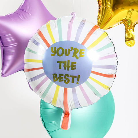 Round  Your Are The Best  (Helium) - 18 Inches