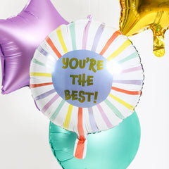 Round  Your Are The Best  (Helium) - 18 Inches