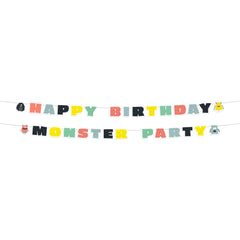 Paper Letter Banner Set Monster Bash- 4.5 Feet