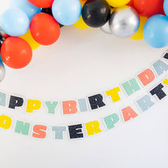 Paper Letter Banner Set Monster Bash- 4.5 Feet