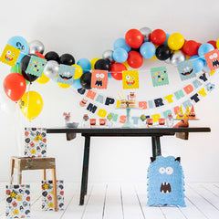 Paper Letter Banner Set Monster Bash- 4.5 Feet