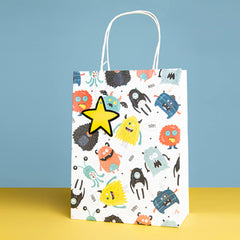 Paper Gift Bags Monster Bash 20cm*27cm -6 pc